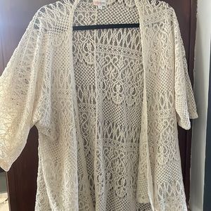 Cream lace cardigan